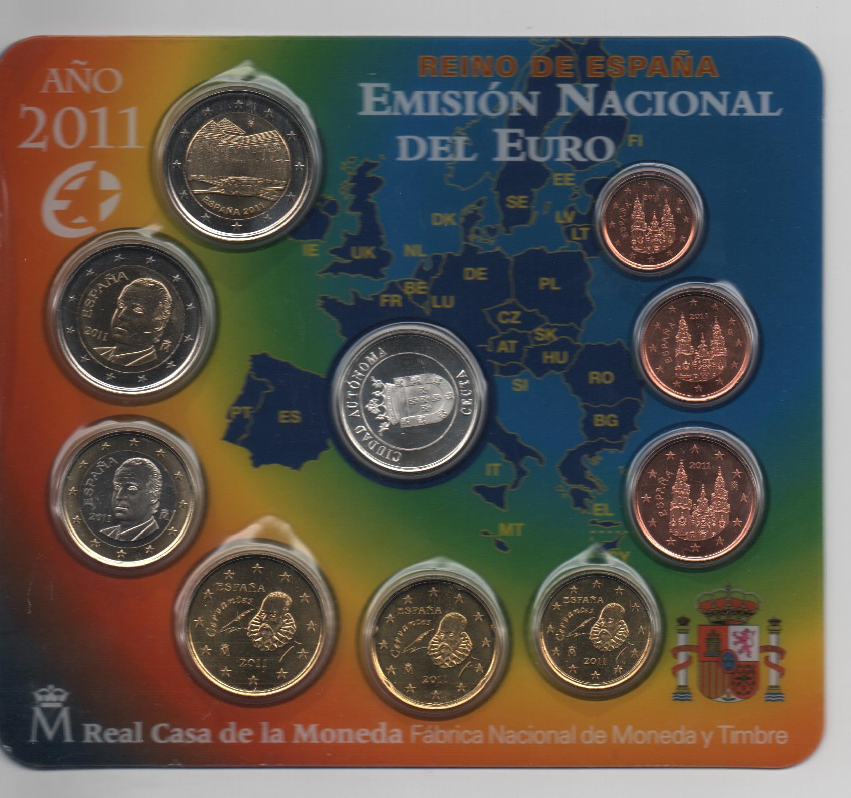 ESPAÑA DEL AÑO 2011 EUROSET FDC